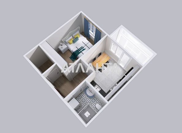 1-room apartment apartment by the address st. Pishonovskaya (area 36,5 m²) - Atlanta.ua - photo 16