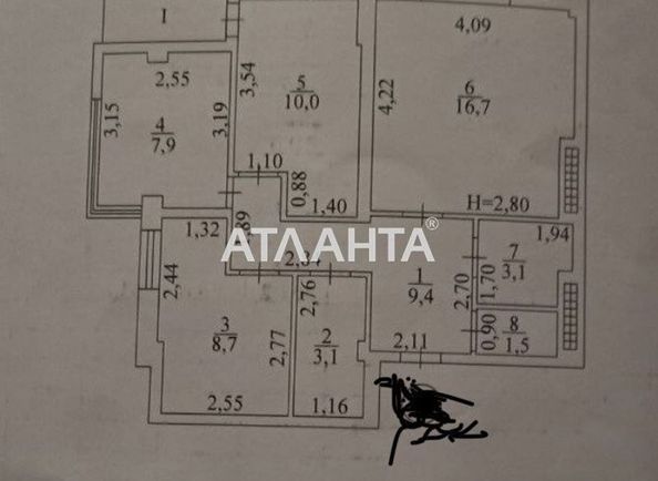 3-rooms apartment apartment by the address st. Tsvetaeva gen (area 67,0 m2) - Atlanta.ua - photo 7