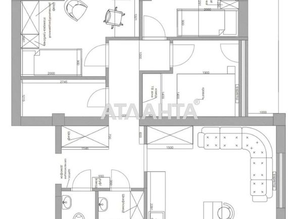 3-rooms apartment apartment by the address st. Tsvetaeva gen (area 67,0 m2) - Atlanta.ua - photo 8