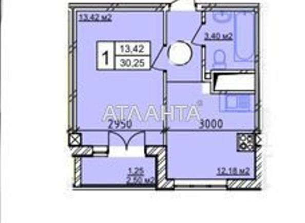 1-кімнатна квартира за адресою вул. Геранева (площа 30,0 м2) - Atlanta.ua - фото 3
