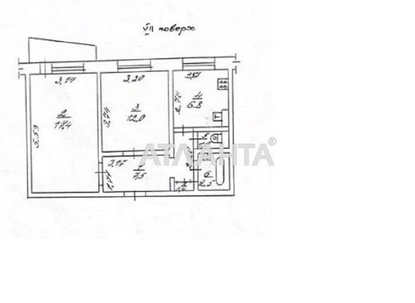 2-rooms apartment apartment by the address st. Khimikov (area 48,5 m2) - Atlanta.ua - photo 13