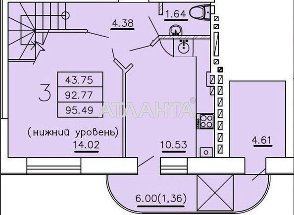 4+-rooms apartment apartment by the address st. Dnepropetrovskaya dor (area 110,0 m2) - Atlanta.ua