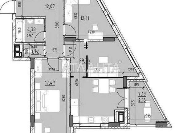 3-rooms apartment apartment by the address st. Pod Goloskom (area 86,0 m2) - Atlanta.ua - photo 2