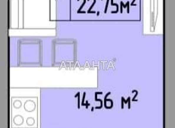 1-room apartment apartment by the address st. Pishonovskaya (area 22,8 m²) - Atlanta.ua