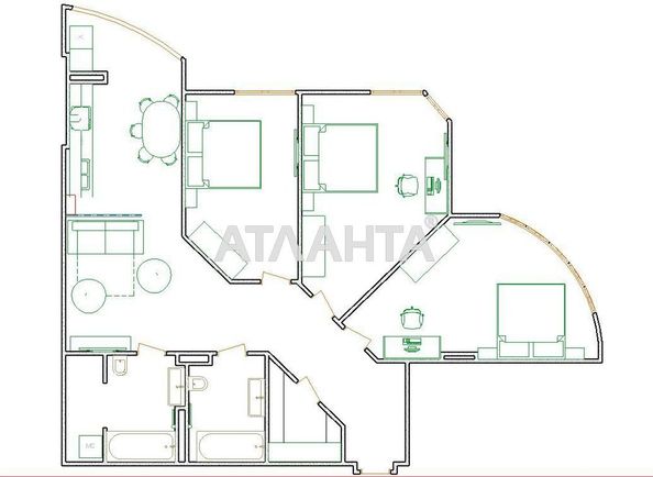4+-rooms apartment apartment by the address st. Govorova marsh (area 117,0 m2) - Atlanta.ua - photo 20