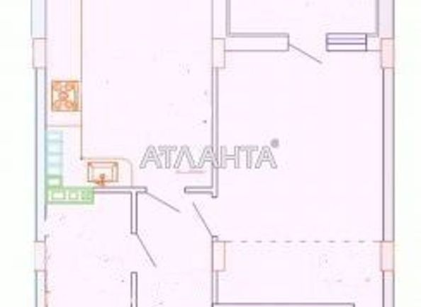 1-комнатная квартира по адресу ул. Бочарова ген. (площадь 41,0 м2) - Atlanta.ua - фото 2