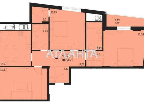 3-rooms apartment apartment by the address st. Shevchenko T ul (area 107,5 m2) - Atlanta.ua - photo 13