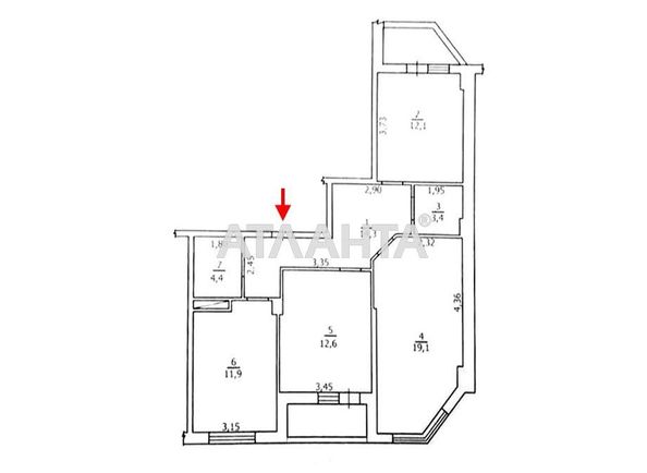 3-комнатная квартира по адресу ул. Балковская (площадь 82,0 м2) - Atlanta.ua - фото 16