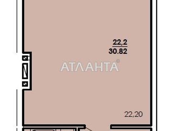 1-кімнатна квартира за адресою вул. Цвєтаєва ген. (площа 31,5 м2) - Atlanta.ua - фото 3