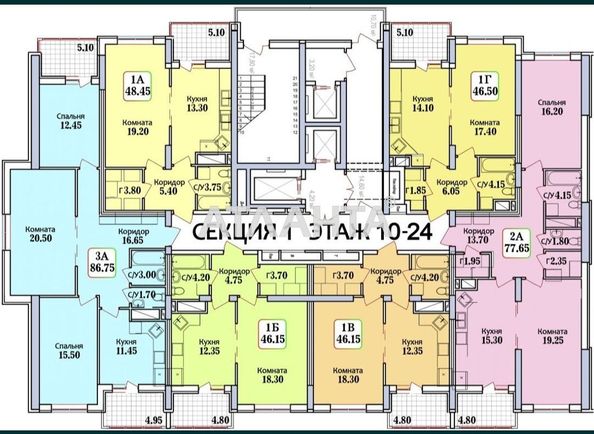 3-rooms apartment apartment by the address st. Geroev Krut Tereshkovoy (area 86,8 m2) - Atlanta.ua - photo 6