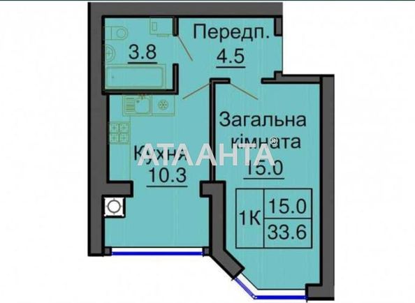 1-room apartment apartment by the address st. Pr Mira (area 34,0 m2) - Atlanta.ua - photo 10