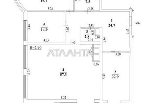 3-комнатная квартира по адресу ул. Новобереговая (площадь 150 м²) - Atlanta.ua - фото 11