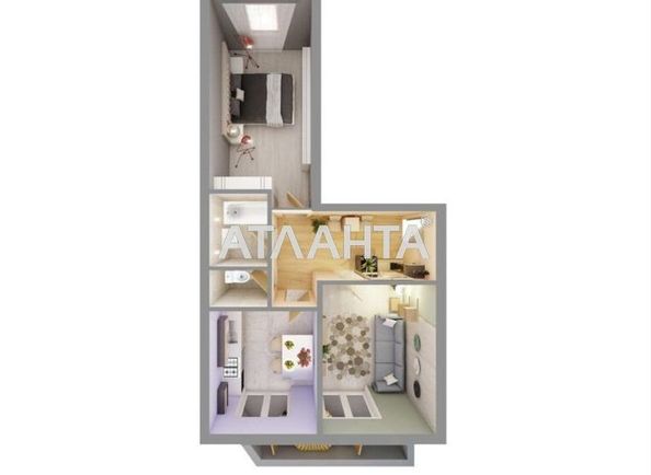 2-rooms apartment apartment by the address st. Vokzalnyy per (area 61 m²) - Atlanta.ua - photo 5