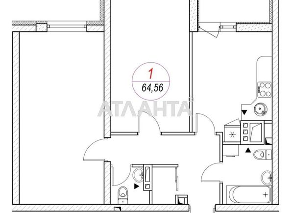2-rooms apartment apartment by the address st. Srednefontanskaya (area 65,5 m2) - Atlanta.ua - photo 11