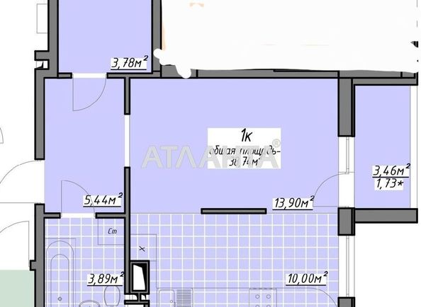 1-room apartment apartment by the address st. Vorobeva ak (area 39,0 m2) - Atlanta.ua - photo 7
