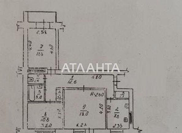 3-комнатная квартира по адресу ул. Петрова ген. (площадь 69,9 м2) - Atlanta.ua - фото 21
