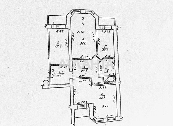 3-rooms apartment apartment by the address st. Topolevaya (area 122,4 m2) - Atlanta.ua - photo 11