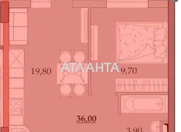 1-room apartment apartment by the address st. Vilyamsa ak (area 36 m²) - Atlanta.ua - photo 2
