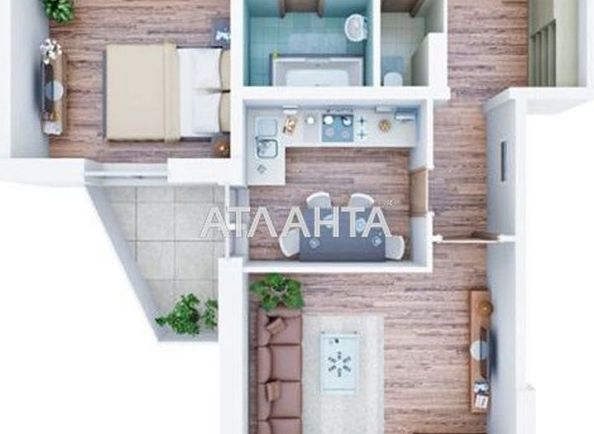 2-комнатная квартира по адресу ул. Пригородная (площадь 62,0 м2) - Atlanta.ua - фото 25