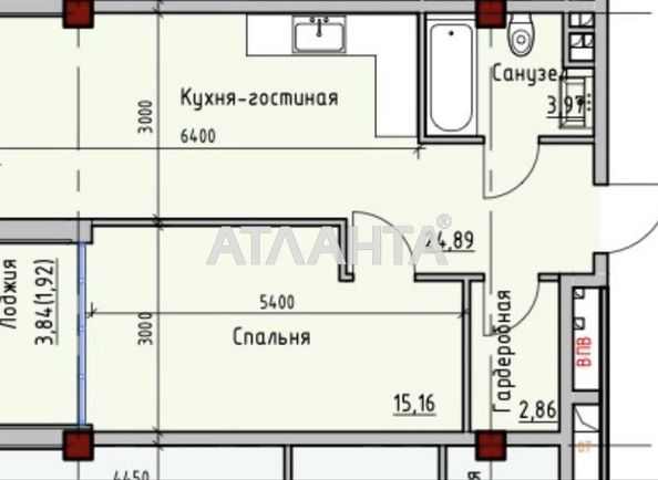 1-комнатная квартира по адресу ул. Приморская (площадь 48,8 м²) - Atlanta.ua - фото 7