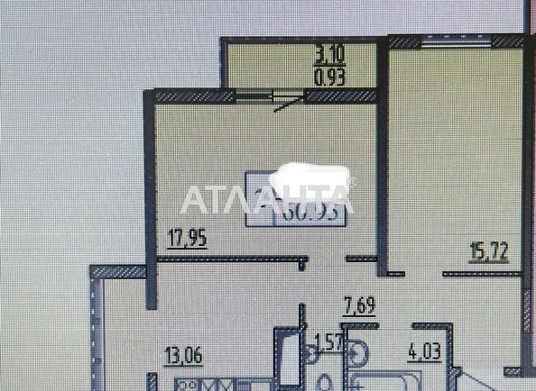 2-rooms apartment apartment by the address st. Zhemchuzhnaya (area 61 m²) - Atlanta.ua
