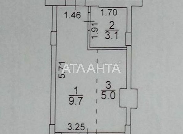 1-room apartment apartment by the address st. Bocharova gen (area 21,0 m2) - Atlanta.ua - photo 4