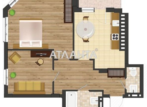 2-rooms apartment apartment by the address st. Nikolaevskaya (area 56,0 m2) - Atlanta.ua - photo 13