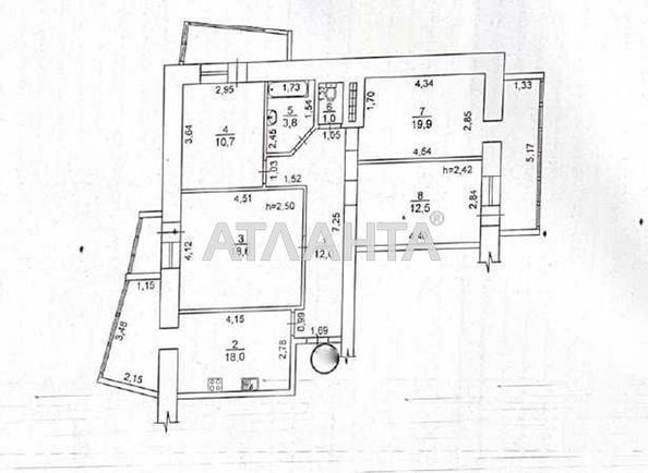 4+-rooms apartment apartment by the address st. Svyatoslava Rikhtera Shchorsa (area 102,0 m2) - Atlanta.ua - photo 5