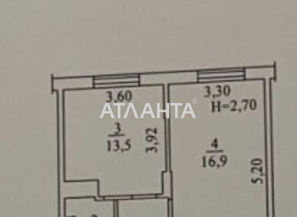 1-комнатная квартира по адресу Овидиопольская дор. (площадь 44,0 м2) - Atlanta.ua - фото 6