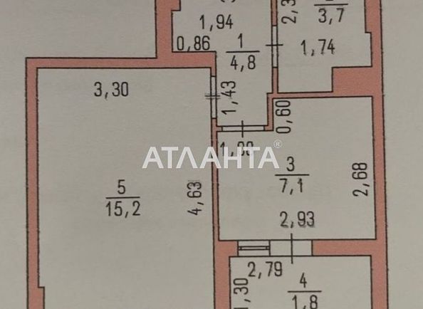 1-room apartment apartment by the address st. Evropeyskaya (area 33,0 m2) - Atlanta.ua - photo 13