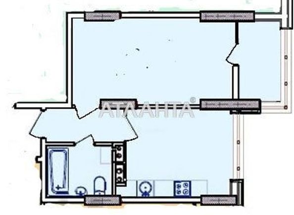 1-room apartment apartment by the address st. Bocharova gen (area 41,0 m2) - Atlanta.ua - photo 7