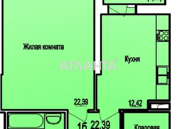 1-комнатная квартира по адресу Фонтанская дор. (площадь 52,1 м²) - Atlanta.ua - фото 2