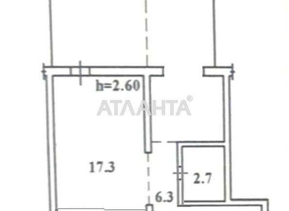 1-комнатная квартира по адресу ул. Тенистая (площадь 49,0 м2) - Atlanta.ua - фото 6