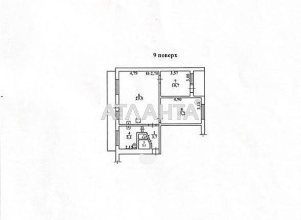3-rooms apartment apartment by the address st. Ekonomicheskiy per (area 71,0 m2) - Atlanta.ua - photo 6