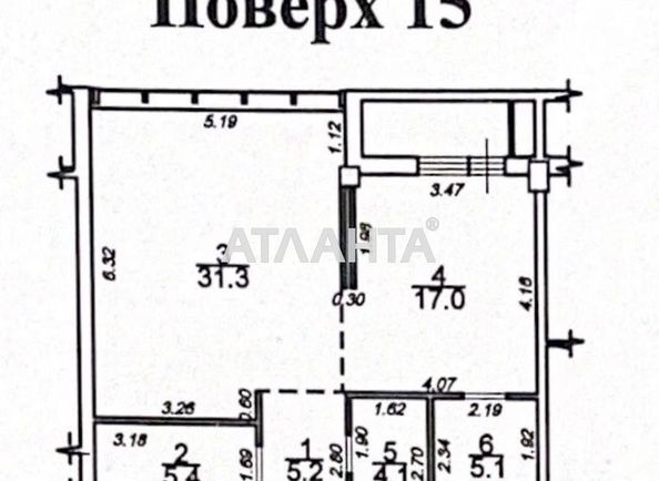 2-rooms apartment apartment by the address st. Frantsuzskiy bul Proletarskiy bul (area 70,0 m2) - Atlanta.ua - photo 3