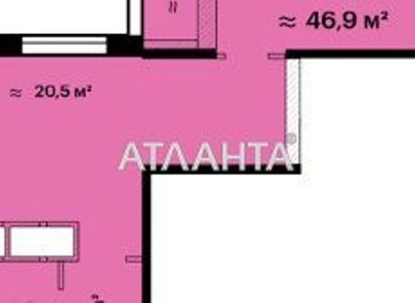 1-комнатная квартира по адресу ул. Варненская (площадь 49,2 м2) - Atlanta.ua - фото 7