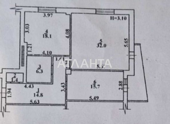 2-rooms apartment apartment by the address st. Chernyakhovskogo (area 90,0 m2) - Atlanta.ua - photo 16