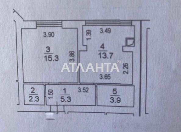 1-комнатная квартира по адресу ул. Мира (площадь 40,0 м2) - Atlanta.ua - фото 17