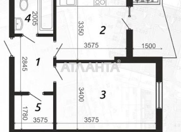 1-room apartment apartment by the address st. Striyska (area 45,8 m2) - Atlanta.ua - photo 3