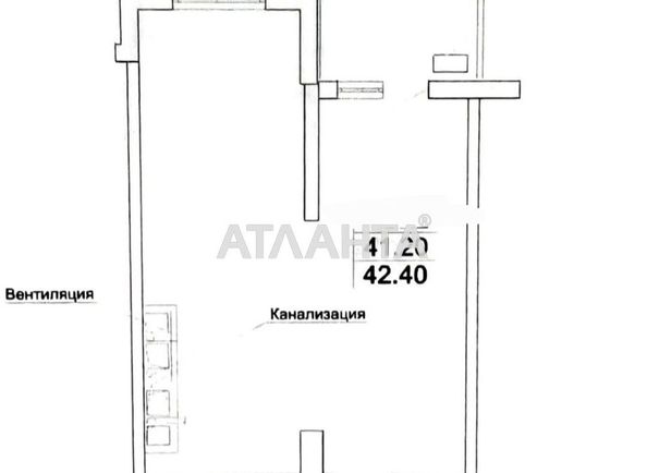 1-комнатная квартира по адресу Тополинный пер. (площадь 43 м²) - Atlanta.ua - фото 3