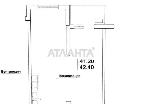 1-комнатная квартира по адресу Тополинный пер. (площадь 43 м²) - Atlanta.ua - фото 2