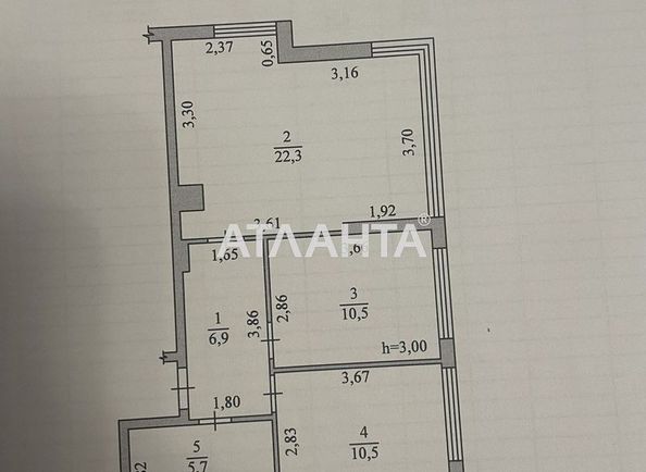 2-rooms apartment apartment by the address st. Filatova ak (area 61,0 m2) - Atlanta.ua - photo 8