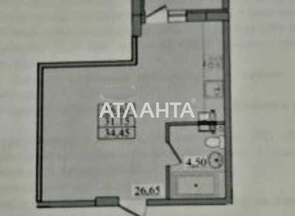 1-комнатная квартира по адресу Ванный пер. (площадь 37 м²) - Atlanta.ua - фото 4