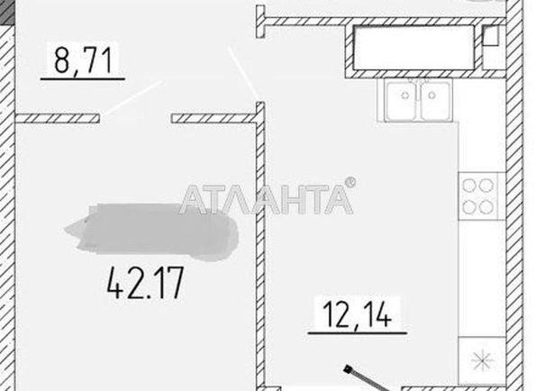 1-кімнатна квартира за адресою вул. Краснова (площа 41,6 м²) - Atlanta.ua - фото 4