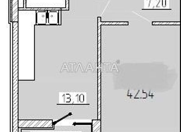 1-кімнатна квартира за адресою вул. Краснова (площа 42,5 м²) - Atlanta.ua - фото 4