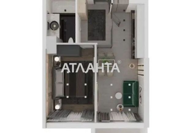 1-room apartment apartment by the address st. Genuezskaya (area 41,6 m²) - Atlanta.ua - photo 2