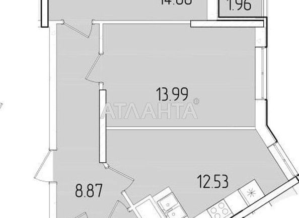 2-rooms apartment apartment by the address st. Krasnova (area 57,8 m²) - Atlanta.ua
