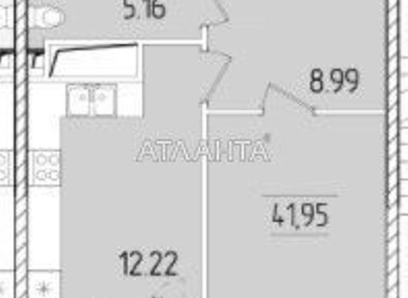 1-room apartment apartment by the address st. Krasnova (area 43 m²) - Atlanta.ua - photo 2
