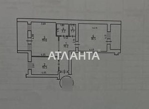 2-комнатная квартира по адресу ул. Черноморская (площадь 69,2 м2) - Atlanta.ua - фото 18