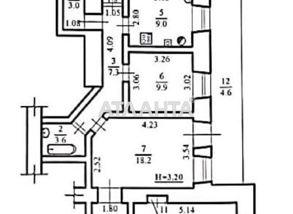 3-rooms apartment apartment by the address st. Evreyskaya Bebelya (area 78,7 m2) - Atlanta.ua - photo 17